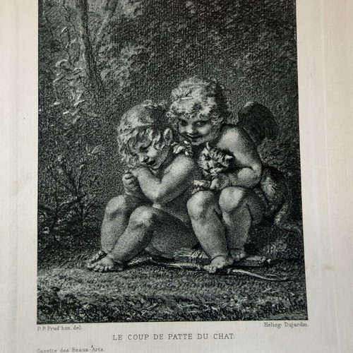 Engraving used, old authentic, 19 x 28 cm