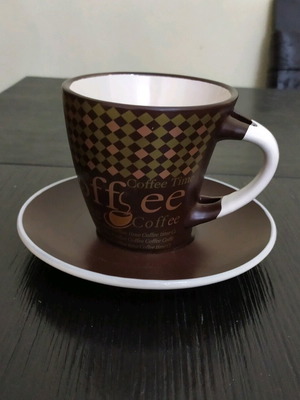 Porcelain mug like new, height 8 cm, diameter 9/5 cm