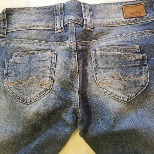Τζιν Pepe Jeans London μοντέλο Venus slim straight σαν καινούργιο, μπλε