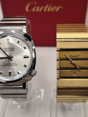 Vintage watches set with boxes and parts