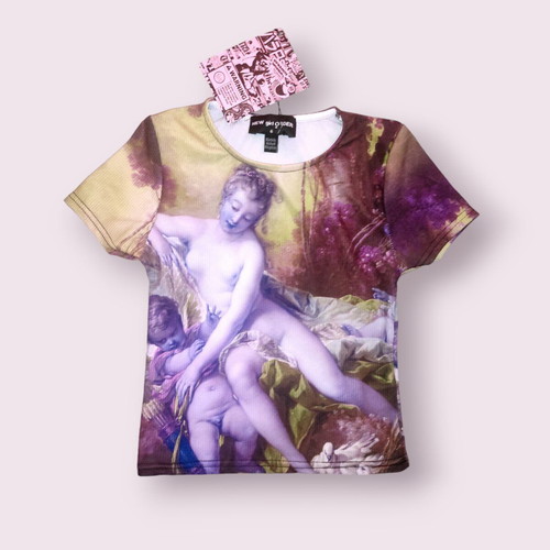 New Girl Order baby tee t-shirt new with psychedelic renaissance art design