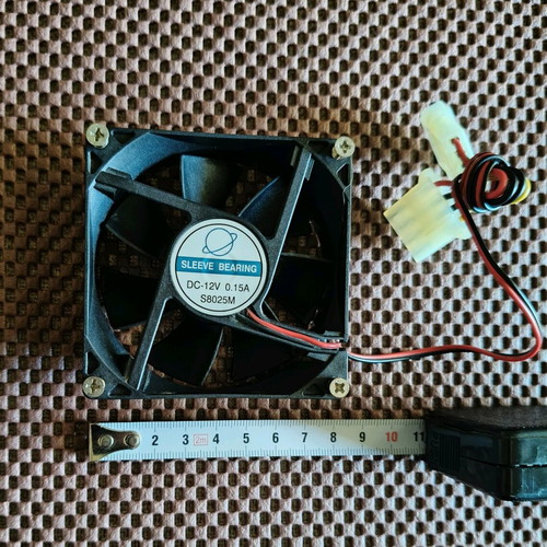 PC fan 12V 4pin used, functional