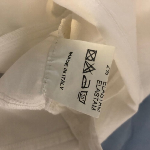 Amorimiei Women's White Short-Sleeve Shirt Size L Italy Like New