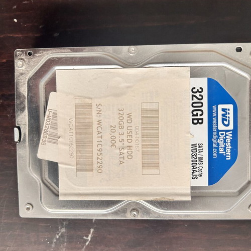 Western Digital 320GB SATA HDD new