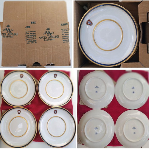 Porcelain coffee and tea cups set new, exclusive to Portuguese royal family