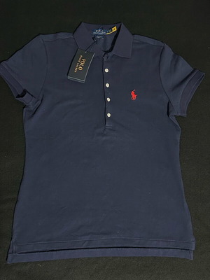 Polo navy blue shirt ολοκαίνουργιο, slim fit, unisex, μέγεθος XS-S