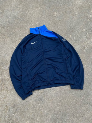 Nike Y2k Football Polyester Jacket like new, size S, blue