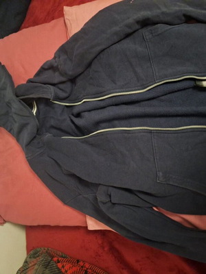 Ζακέτα H&M μπλε μεταχειρισμένη, μέγεθος small, 14 ετών, με φερμουάρ για επισκευή