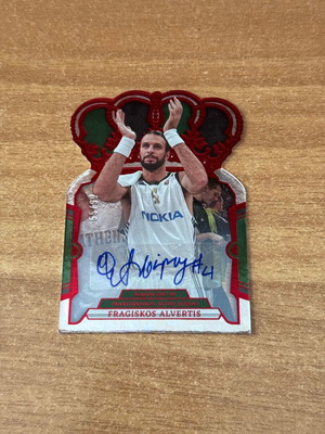 Panini Euroleague Crown Royale Fragiskos Alvertis αριθμημένη κάρτα με υπογραφή