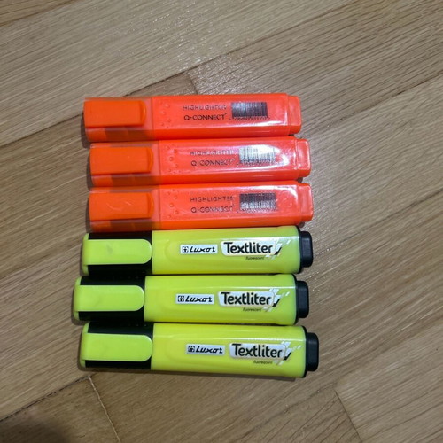 Highlighters new, pack of 6