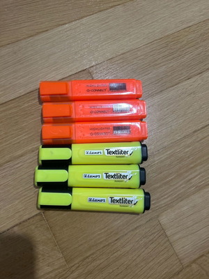 Highlighters new, pack of 6