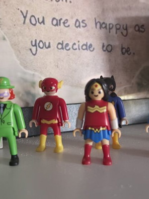 Φιγούρες Playmobil Superheroes σαν καινούργιο, kinder