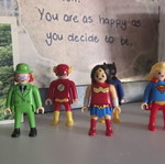 Φιγούρες Playmobil Superheroes σαν καινούργιο, kinder