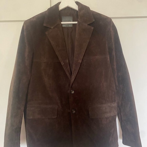 Mango women's suede jacket new, brown, size S-M