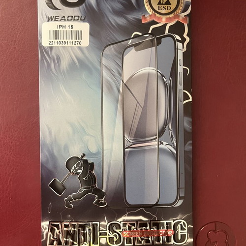 Tempered Glass Screen Protector WEADDU for iPhone 15 new