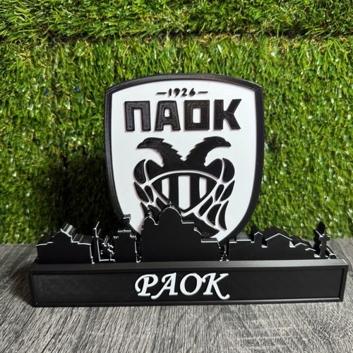 PAOK FC 3D Printed Decorative Collectible 20cm New