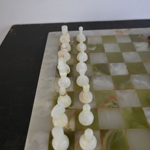 Marble chess with case, unused