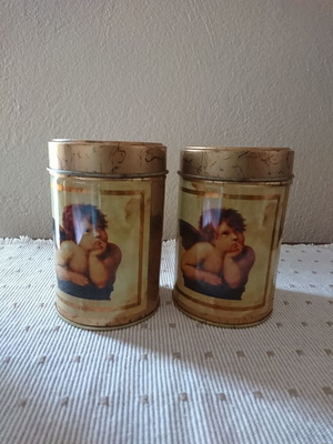 Collectible tin boxes with angel new
