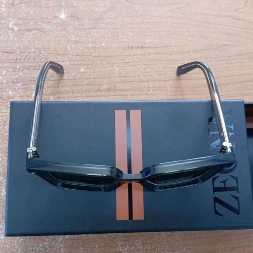 Zegna Luxury Sunglasses like new, gray acetate frame