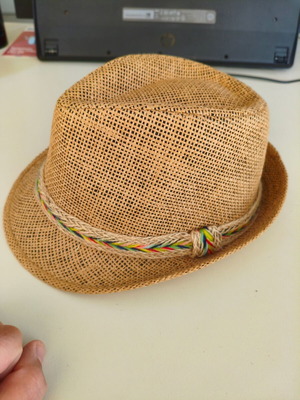 Unisex MG Hellas Brown Hat 21x15cm, like new