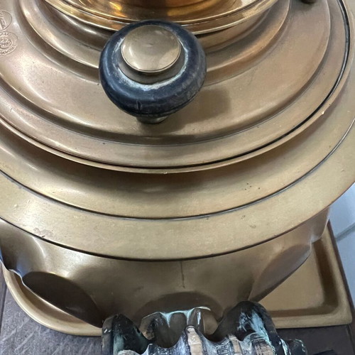 Antique Russian brass samovar 1870 used