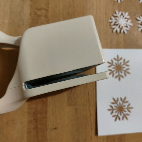 Snowflake paper punch used