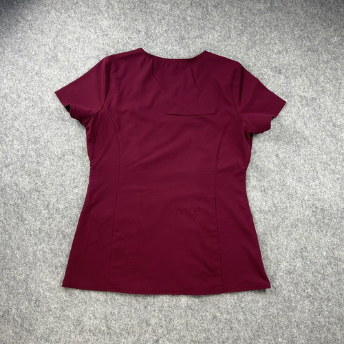 Dickies medical nurse blouse women's small burgundy used