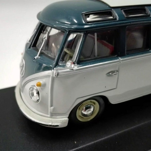 Volkswagen Bus Samba Minichamps 1:43 scale like new, gray/blue