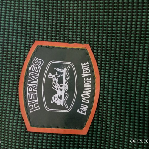 Hermes Eau D’Orange Verte pouch like new, green