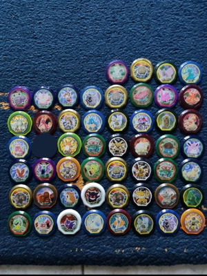 Τάπες Pokémon Nox μεταχειρισμένες, πακέτο 52 τεμαχίων