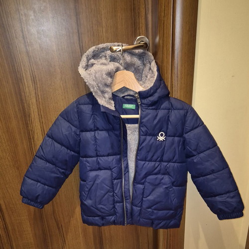 Benetton jacket for 4-year-old boy like new, blue, size 110 cm