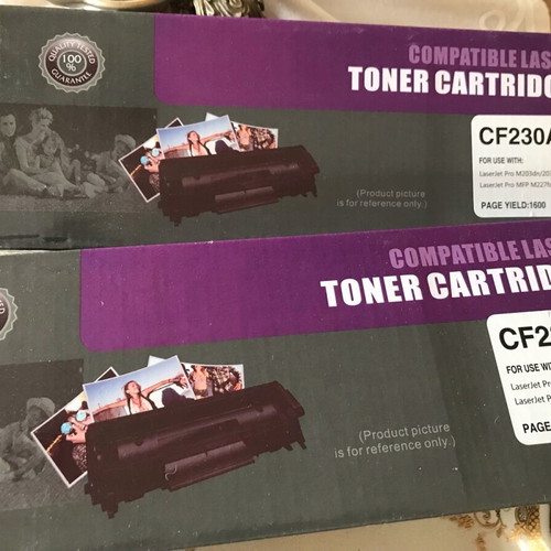 Compatible Toner CF230A for HP LaserJet Pro M203 M227, new, pack of 2