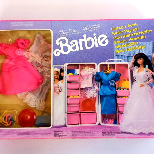 Barbie Fashion Trunk 1991 Mattel new, intact contents