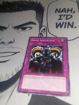 Skull Invitation Trap Card like new