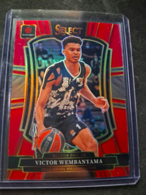 Panini Select EuroLeague Victor Wembanyama Red Prizms /199 κάρτα μπάσκετ