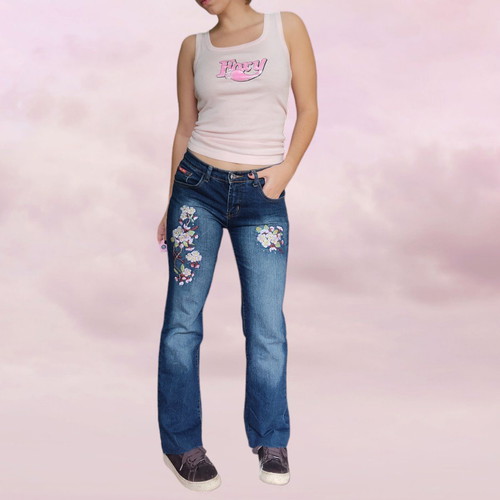 Y2K tank top αφορετό, ροζ, μέγεθος M