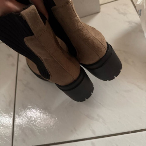 Women's ankle boots size 36 like new, black and brown