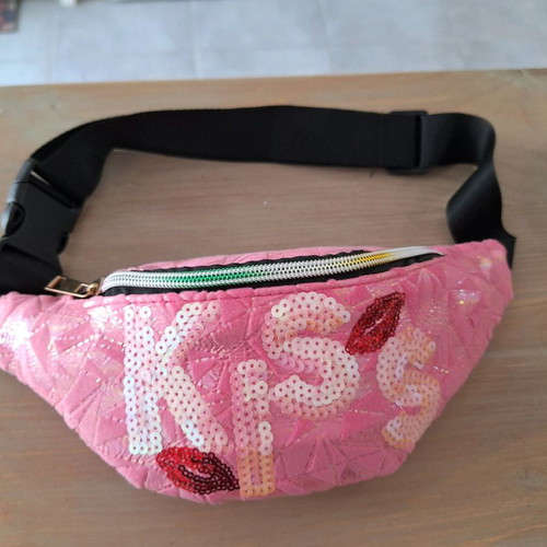Children's waist bag new Kiss