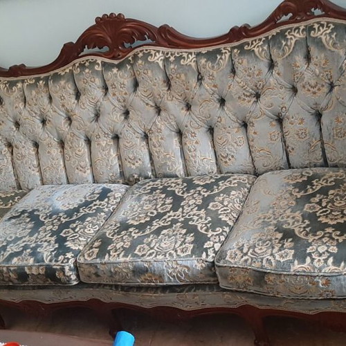 Vintage carved wooden salon Portorafthi