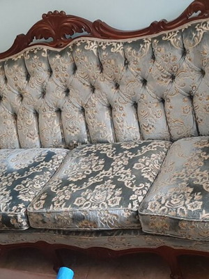 Vintage carved wooden salon Portorafthi