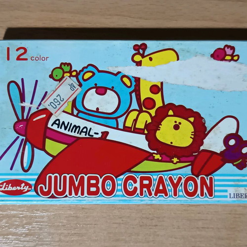 Vintage Liberty Jumbo Crayon 12 colors like new