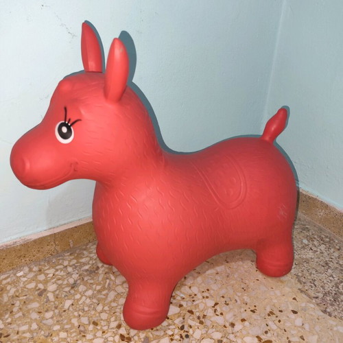 Hop Hop Pony inflatable toy red used