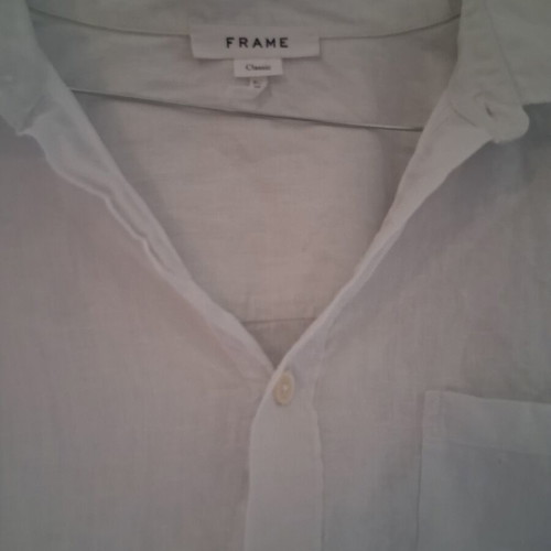 Frame linen shirt, white summer style
