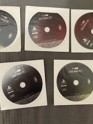 PlayStation 1 demo used, pack of 5 discs