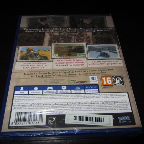 Valkyria Chronicles 4 Sony PS4 new sealed