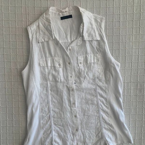 GCfontana white sleeveless shirt, size L
