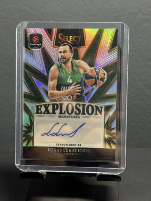 Αυτόγραφο Lukas Lecavicius σαν καινούργιο από Panini Select Mega 2025-2026