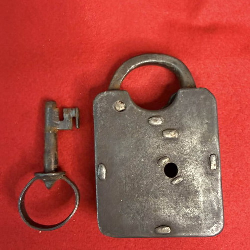 Padlock used prewar iron with key
