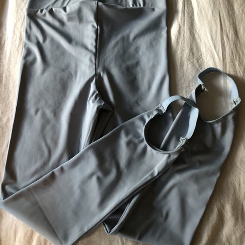 Women's leggings size S new, with elastic bottom, blue