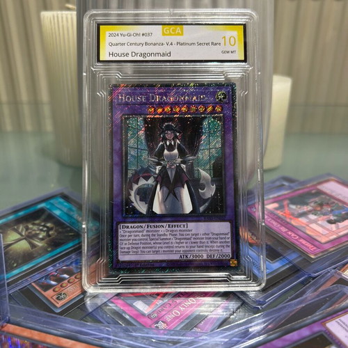 House Dragonmaid Platinum Secret Rare card like new